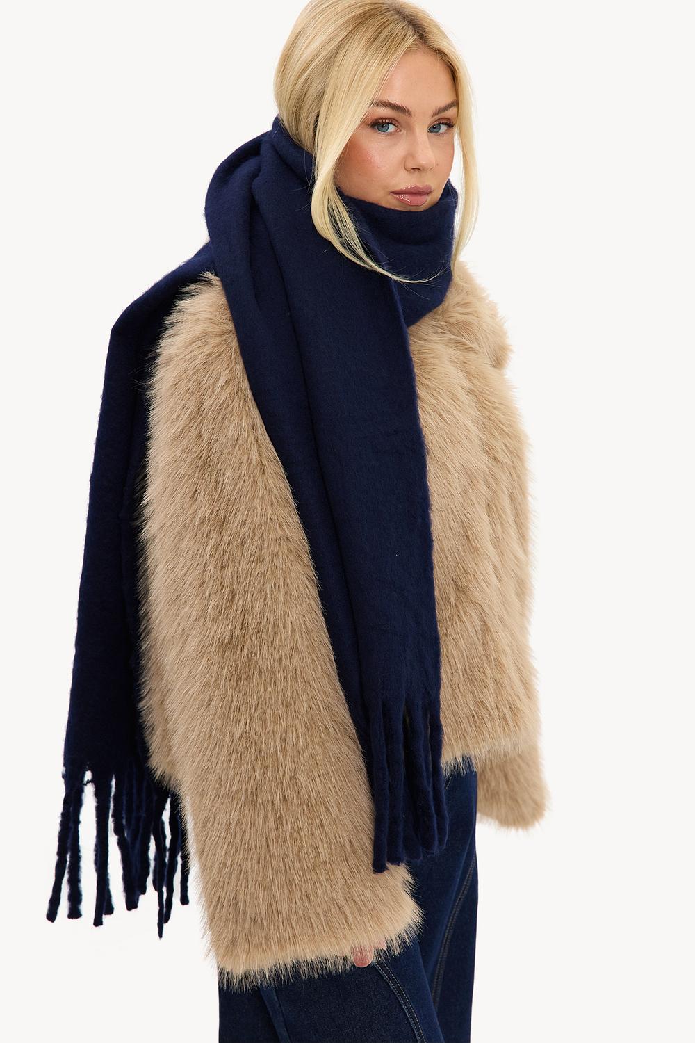 Dark blue scarf