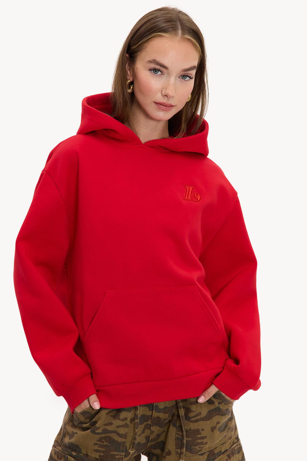 Red hoodie