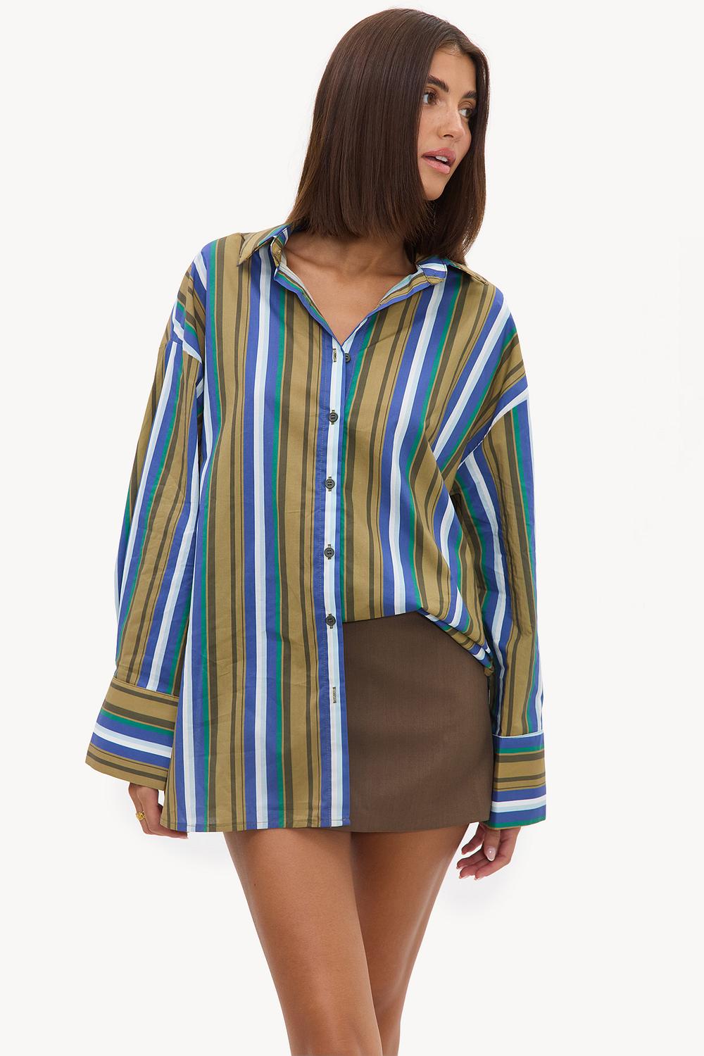 Falda-pantalón marrón oscuro
