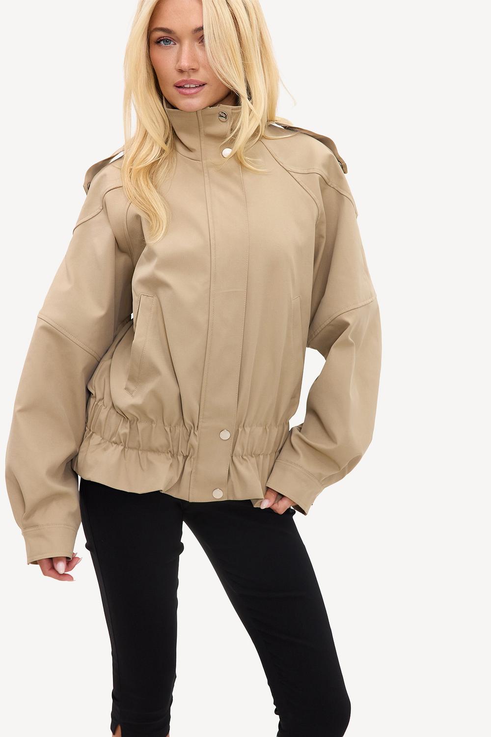 Camel-colored jacket