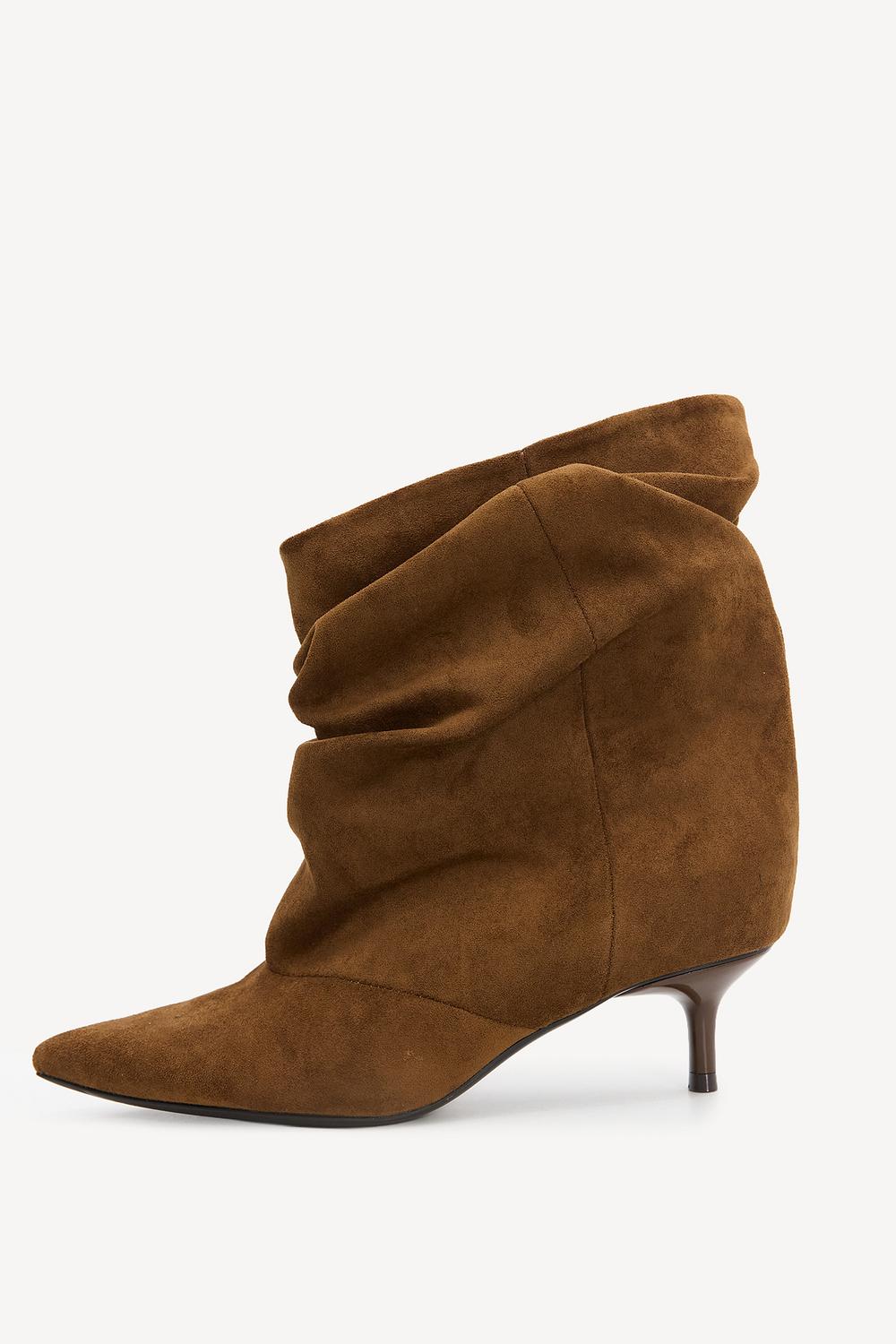 Botas color camel con tacón