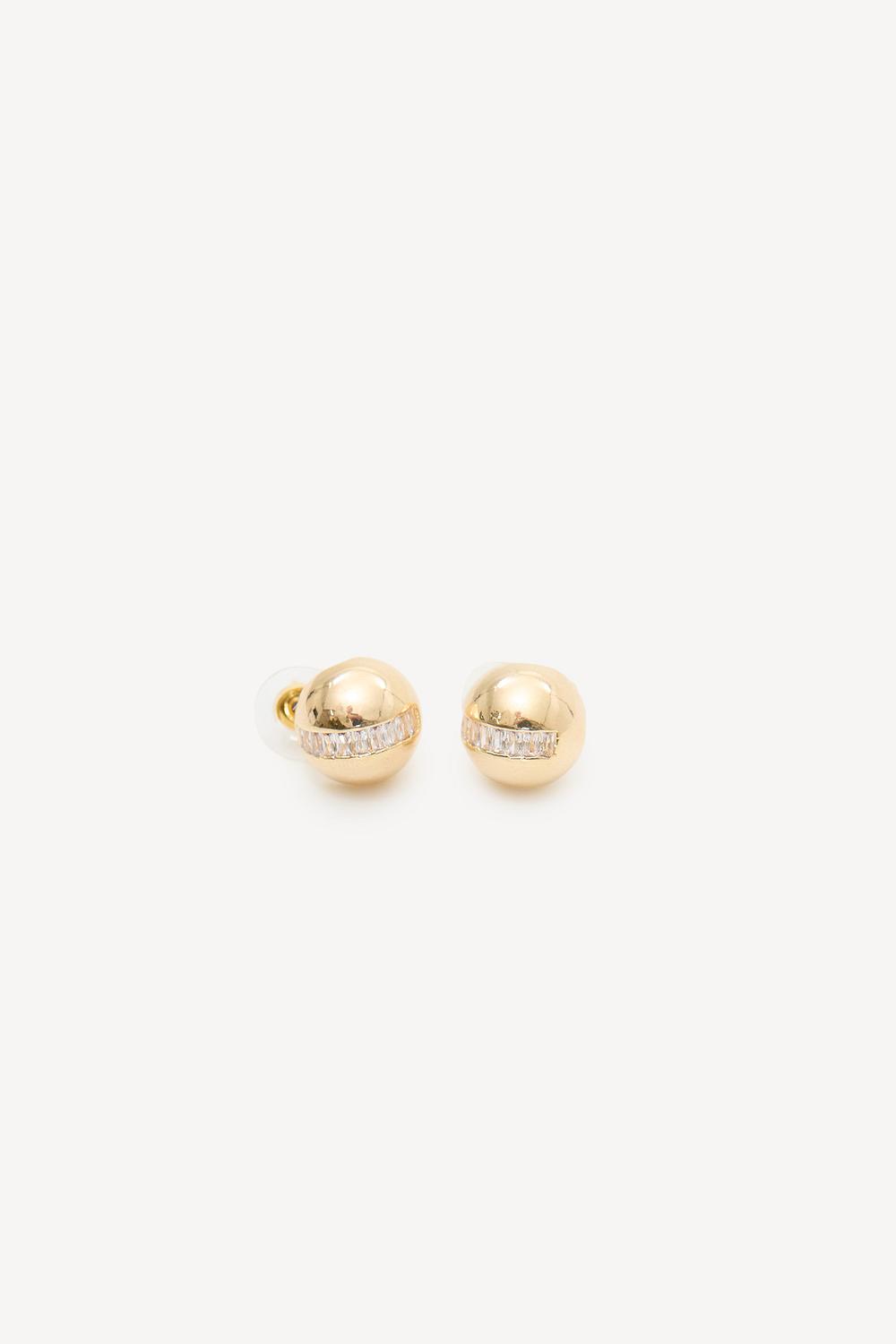 Pendientes dorados con lentejuelas