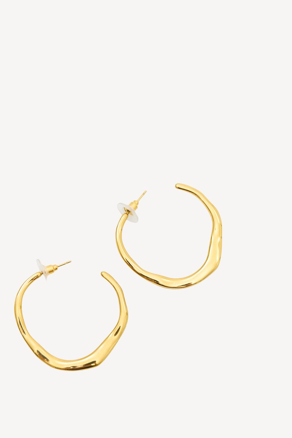 Gold hoop earrings