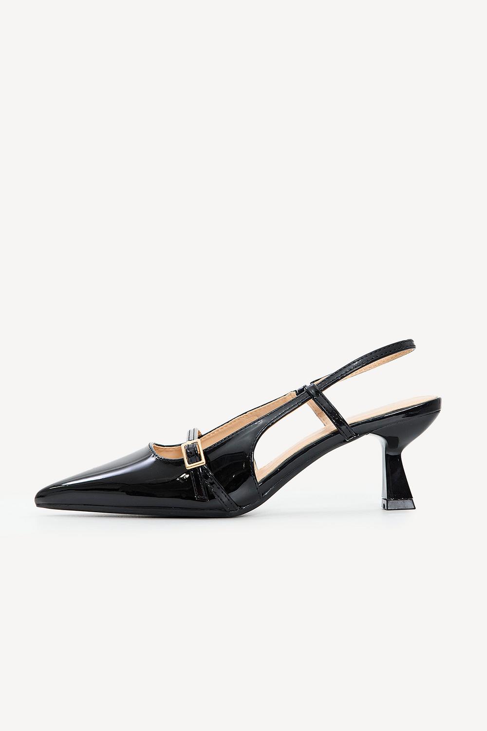Escarpins en PU noirs