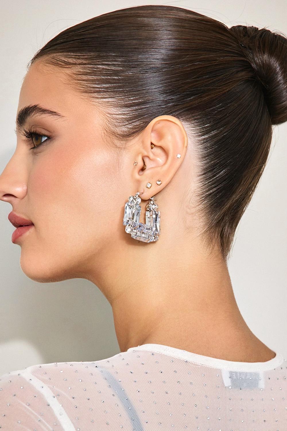 Pendientes plateados