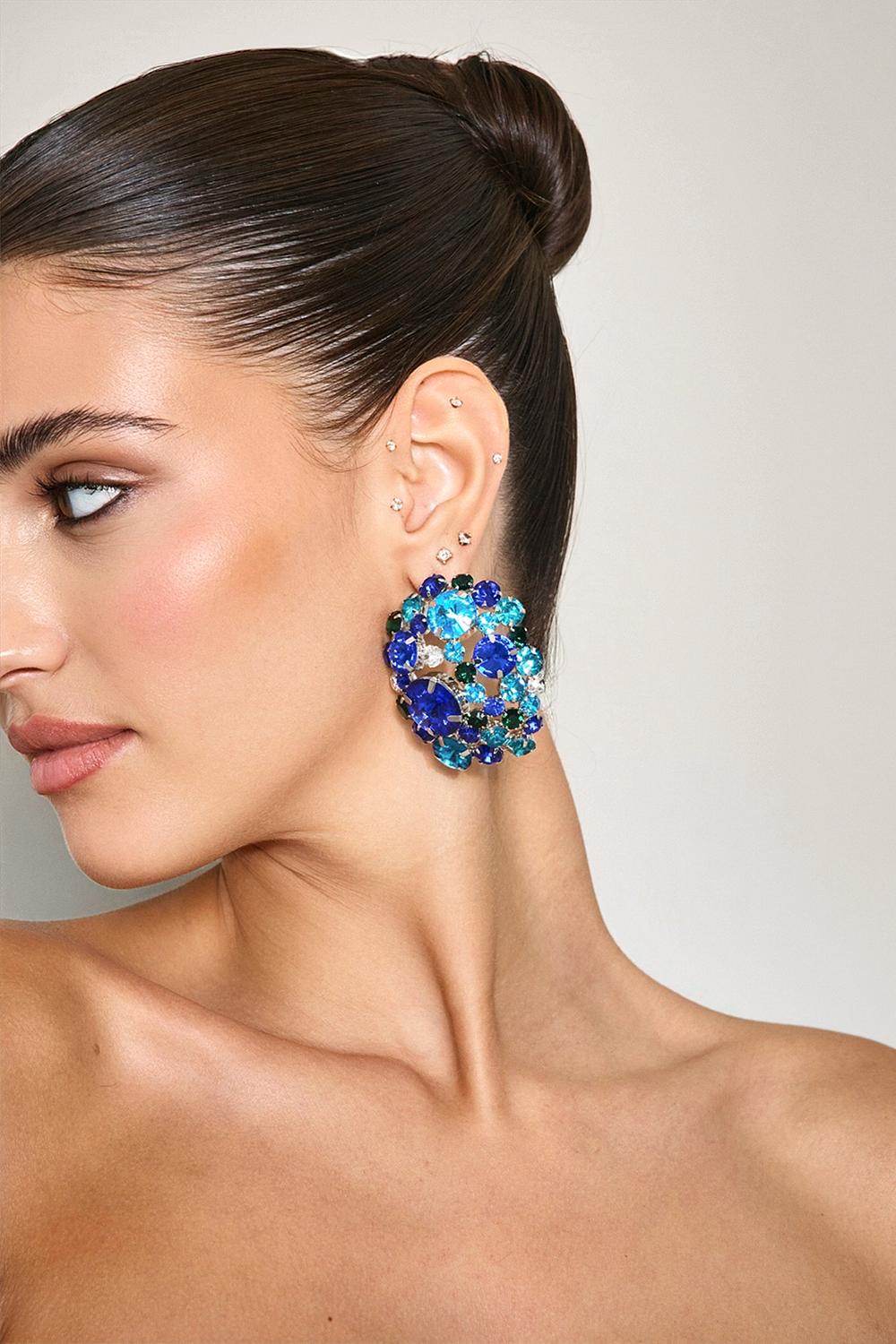 Pendientes azules
