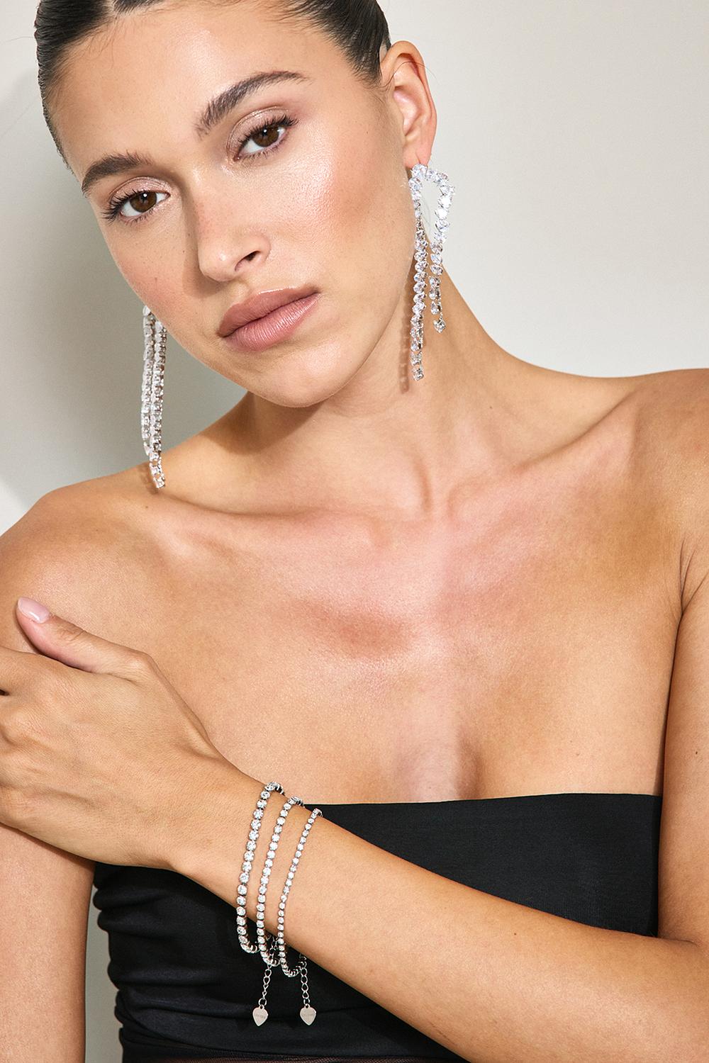 Silver 3-pack bracelets