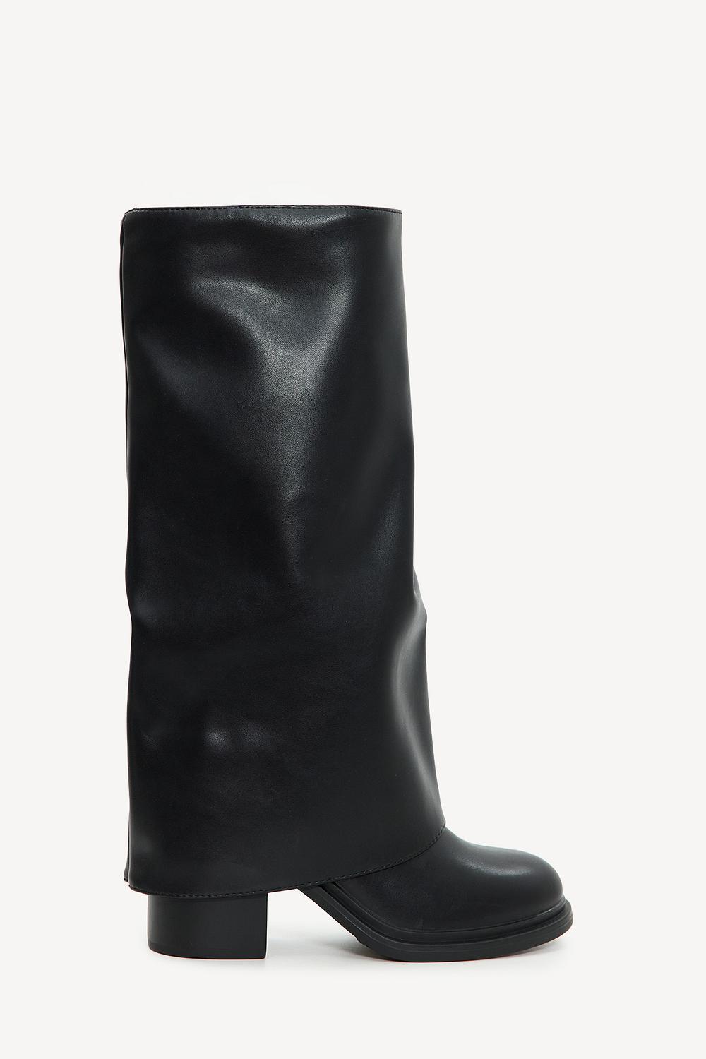 Bottes noires à talons