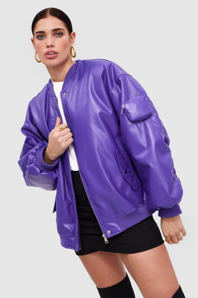 Lavender bomber jacket hotsell