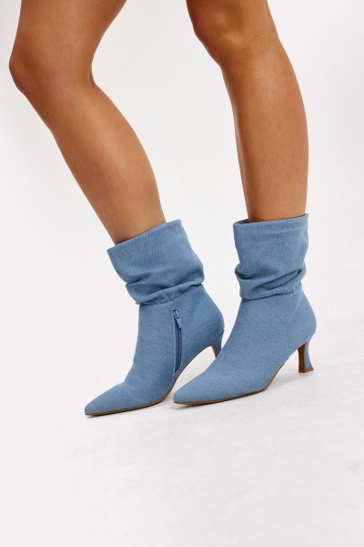 Blue ankle boots Loavies
