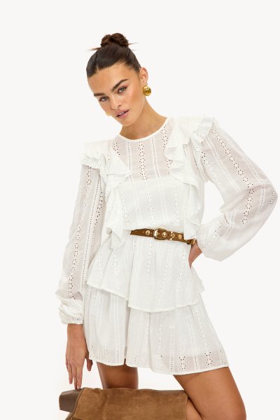 Bruine jurk met luipaard print | Loavies