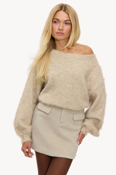 soyy. my baker old beige ベージュ　タック Marine Layer Men's Oat Heather Corbet Quilted Crewneck