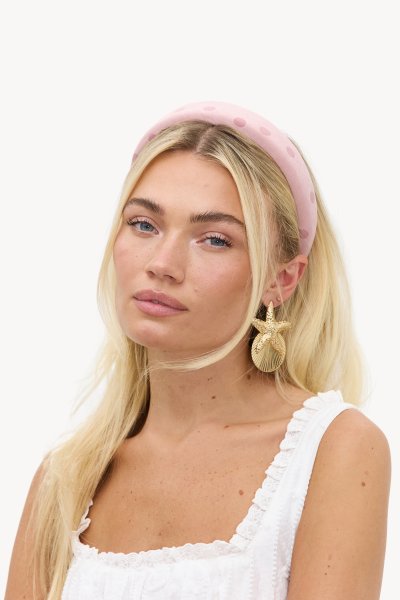 Roze haarband met polkadots | Loavies