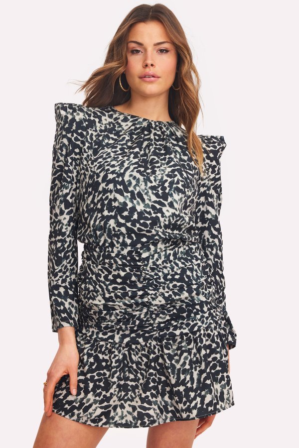 Robe noire à discount pois