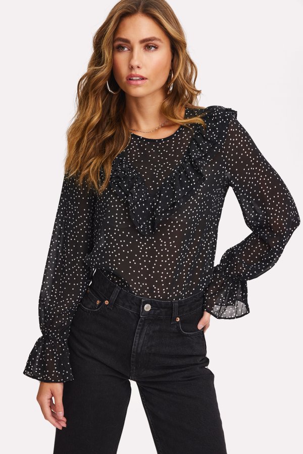 Zwarte Blouse Loavies