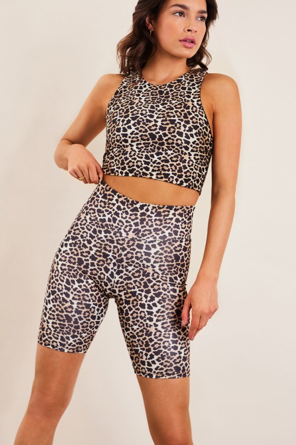 Pantalón corto con estampado de leopardo | Loavies