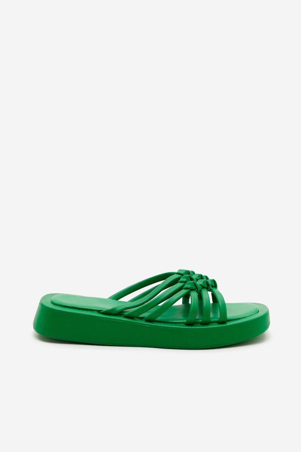 Groene slippers Loavies