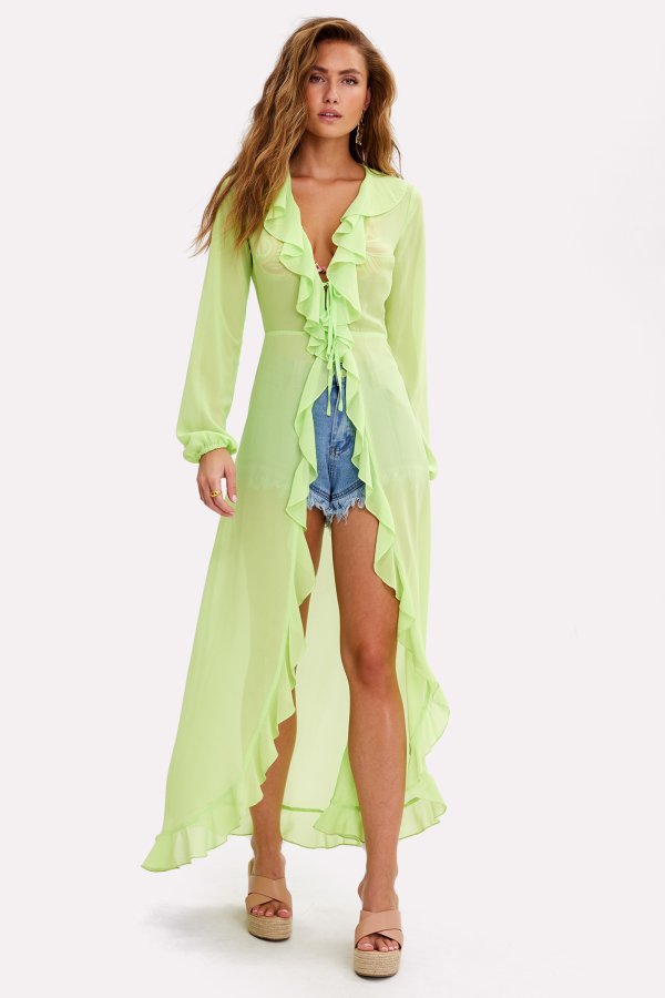 Lime green blouse | Loavies