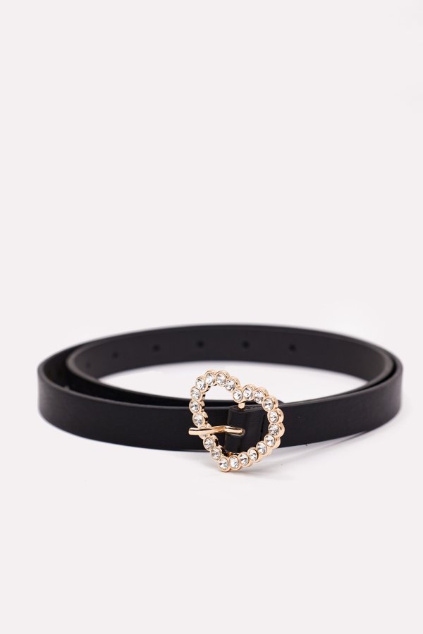 Black belt with heart shaped buckle | Loavies