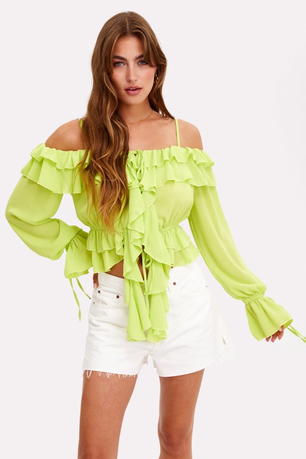 The Lime Seer Morgan Top