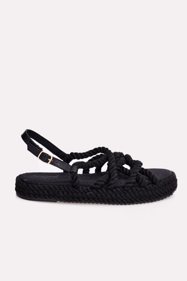 Black Sandals Loavies