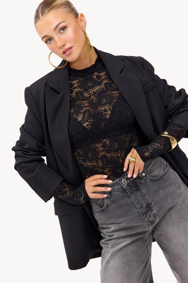 Addison studs body - Zwart