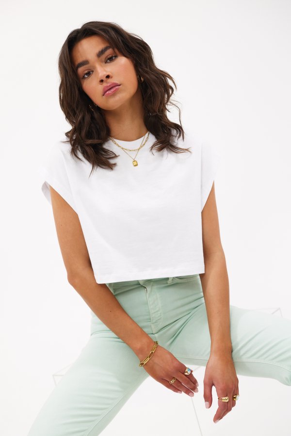Loavies Cropped top wit casual uitstraling Mode Tops Cropped tops 