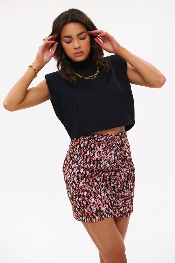 black ruffle skirt 60